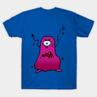 SCARY PURPLE MONSTER ILLUSTRATION T-Shirt